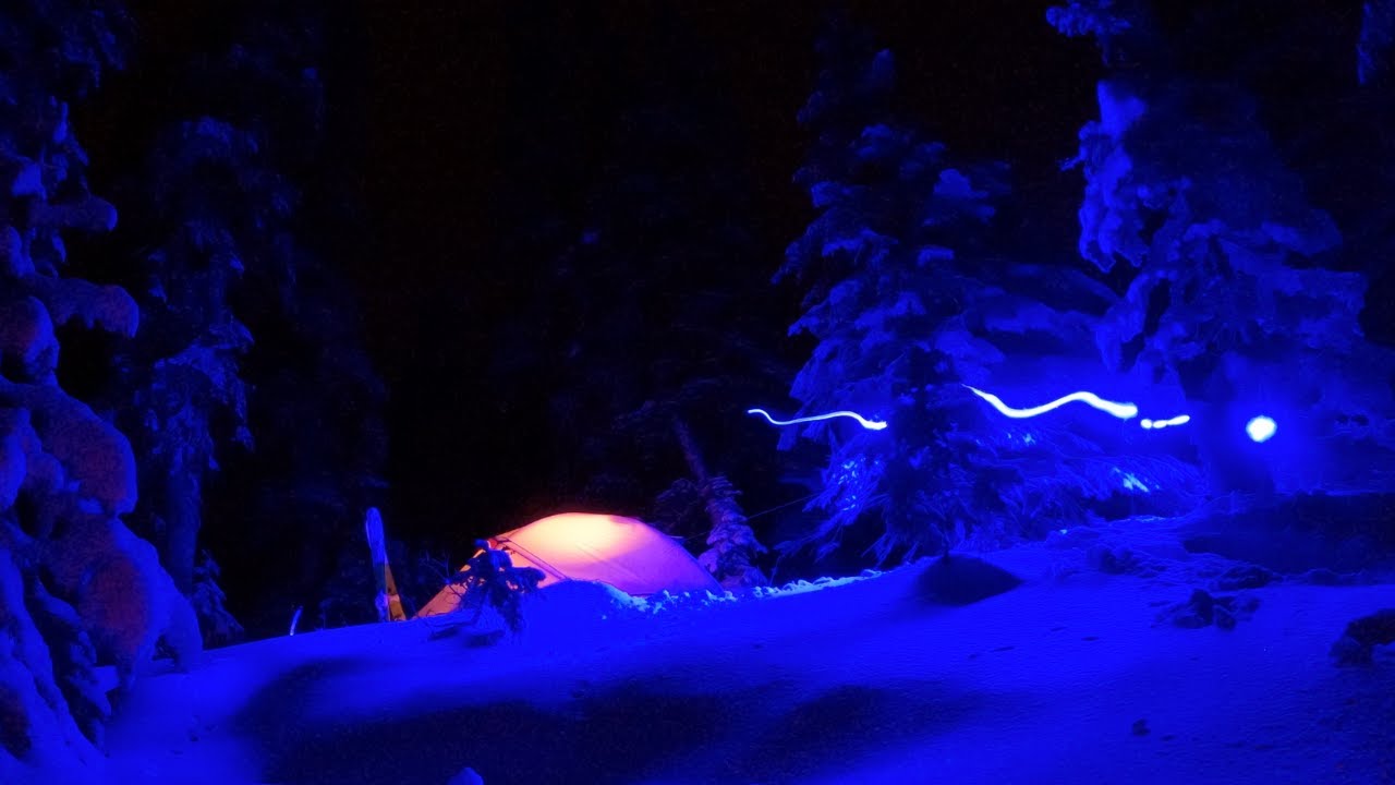 SNOWED so much TENT COLLAPSED  || Solo Backcountry skiing & camping adventure film!