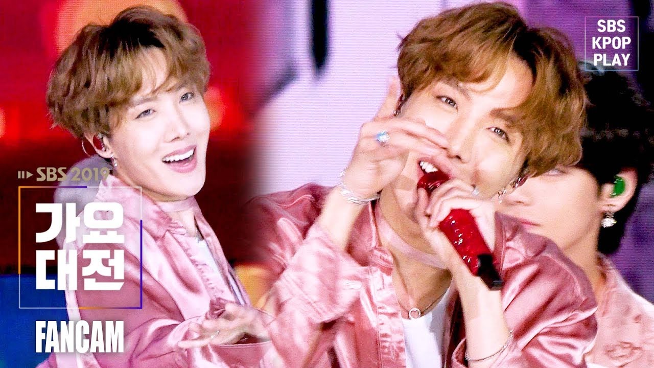 [2019 가요대전] 방탄소년단 제이홉 '작은 것들을 위한 시' (BTS J-HOPE 'Boy With Luv' FANCAM)│@2019 SBS Music Awards