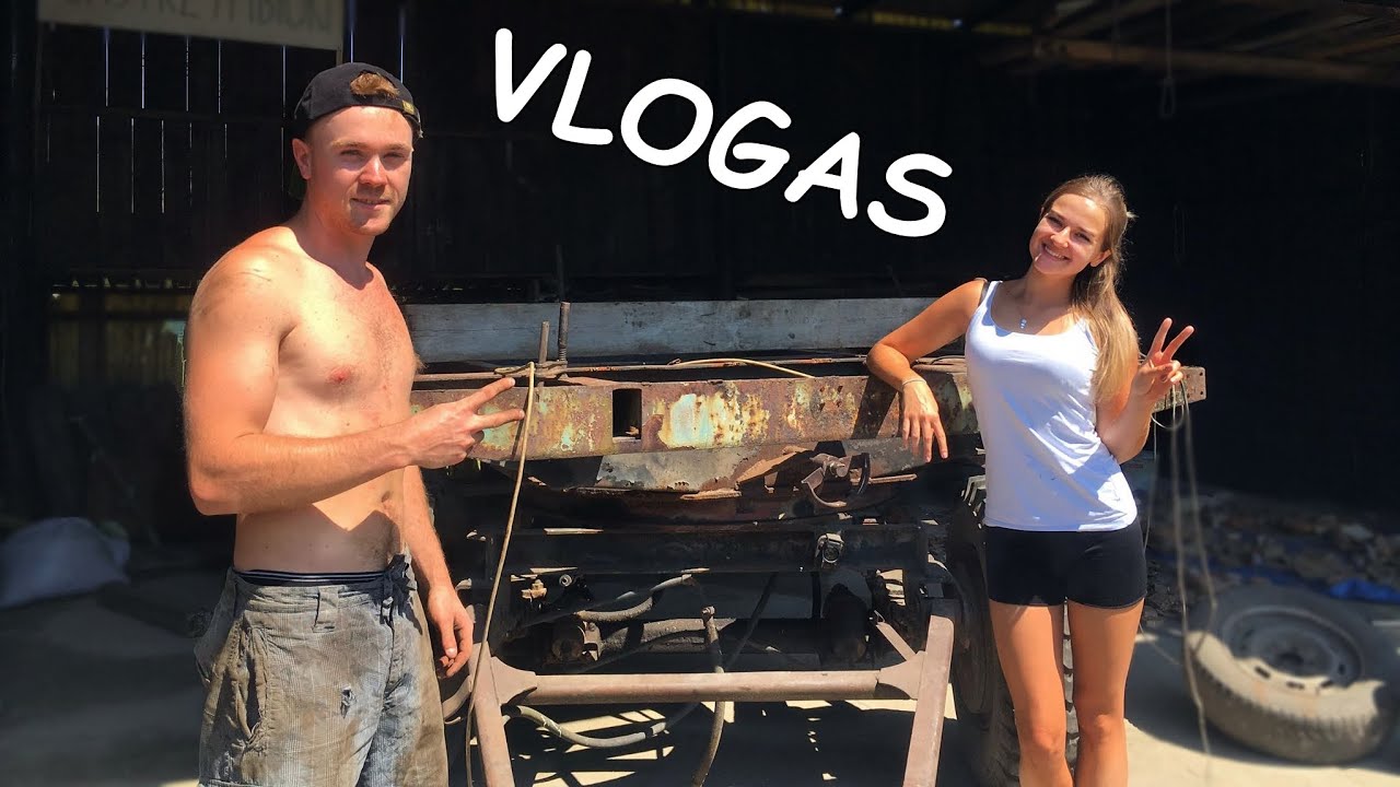 Co hodujemy? Prostowanie przyczepy i dwie dziewczyny - Vlog Rolniczy