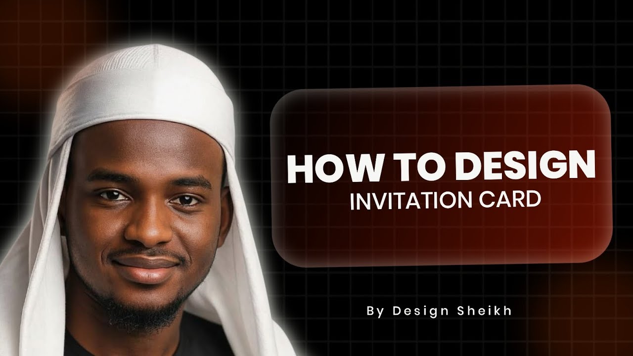 HOW TO DESIGN INVITATION CARD AS BIGGINER 