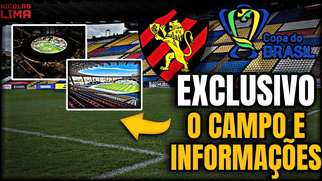 🚨💣EXCLUSIVO! IMAGENS DE AGORA DO CAMPO QUE O SPORT VAI JOGAR E O TIME TITULAR CONTRA A DESPORTIVA