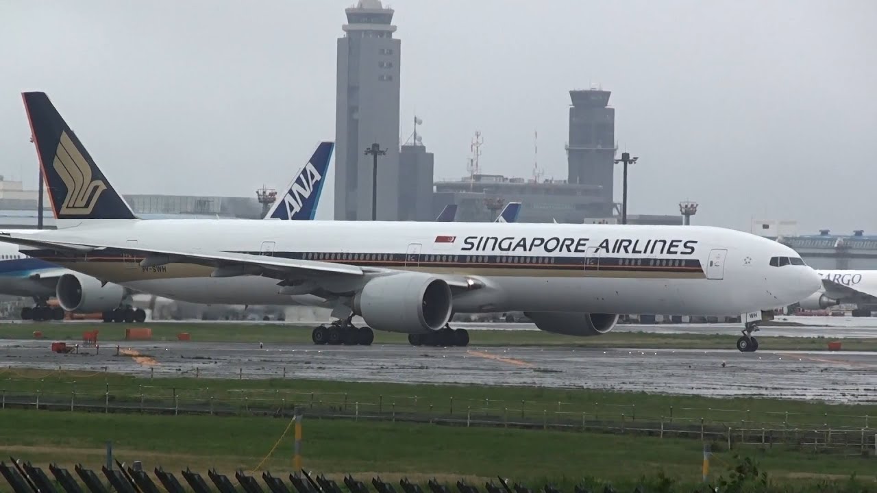 Singapore Airlines Boeing 777-300ER 9V-SWH Takeoff 【NRT/RJAA】