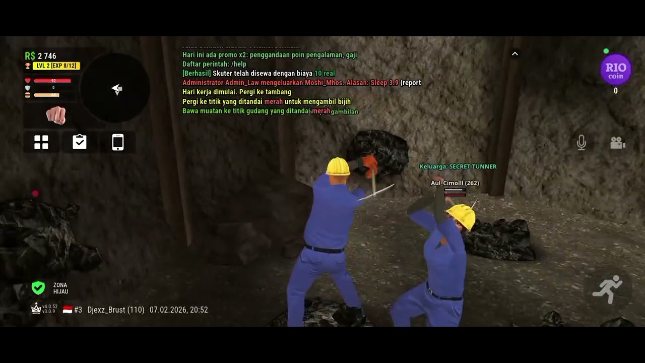 Bagaimana Cara kerja di Pertambangan di RIO RISE bagi pemula, yuk simak video ini ;) 