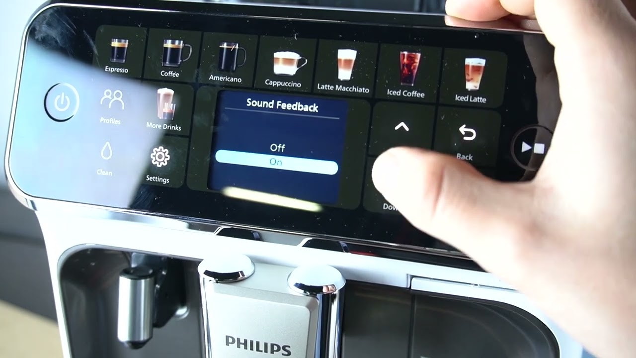 Philips LatteGo Coffee Maker EP554570 - Turn ON/OFF Sounds | Sound Control Options