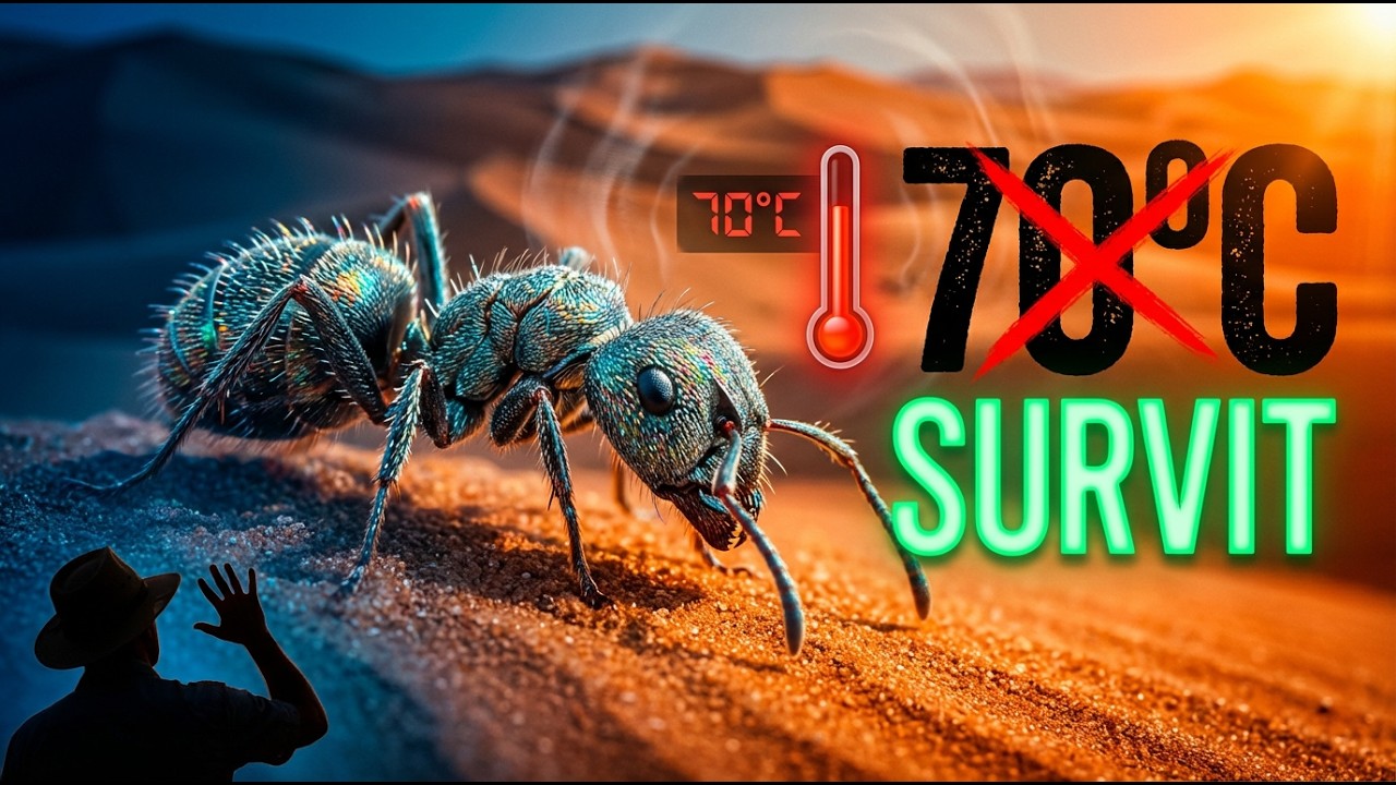 Comment cette fourmi survit-elle à 70°C dans le Sahara alors que tout autre meurt en 5 minutes ?