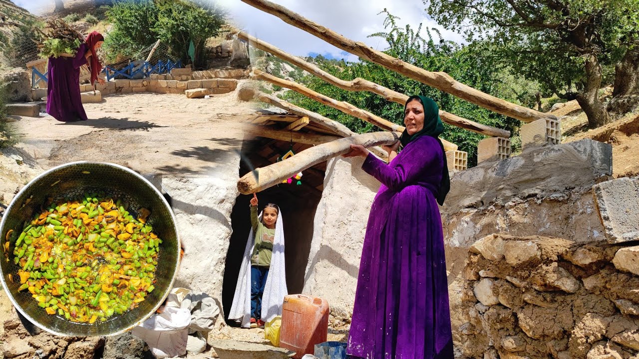 The resilience of a resilient mother, a strong and hardworking woman alone with her child in t