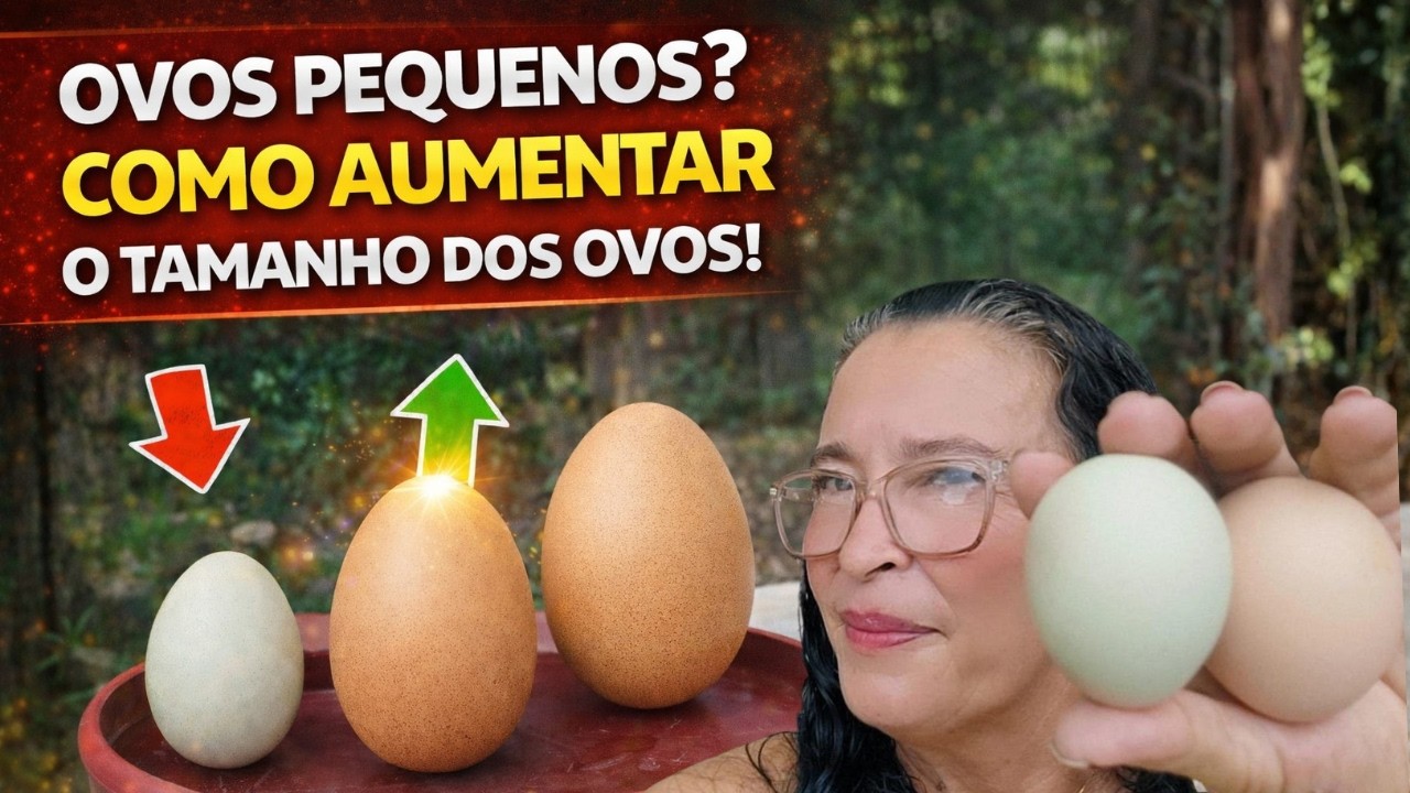 OVOS PEQUENOS? 😱 Veja como AUMENTAR o TAMANHO dos ovos das galinhas