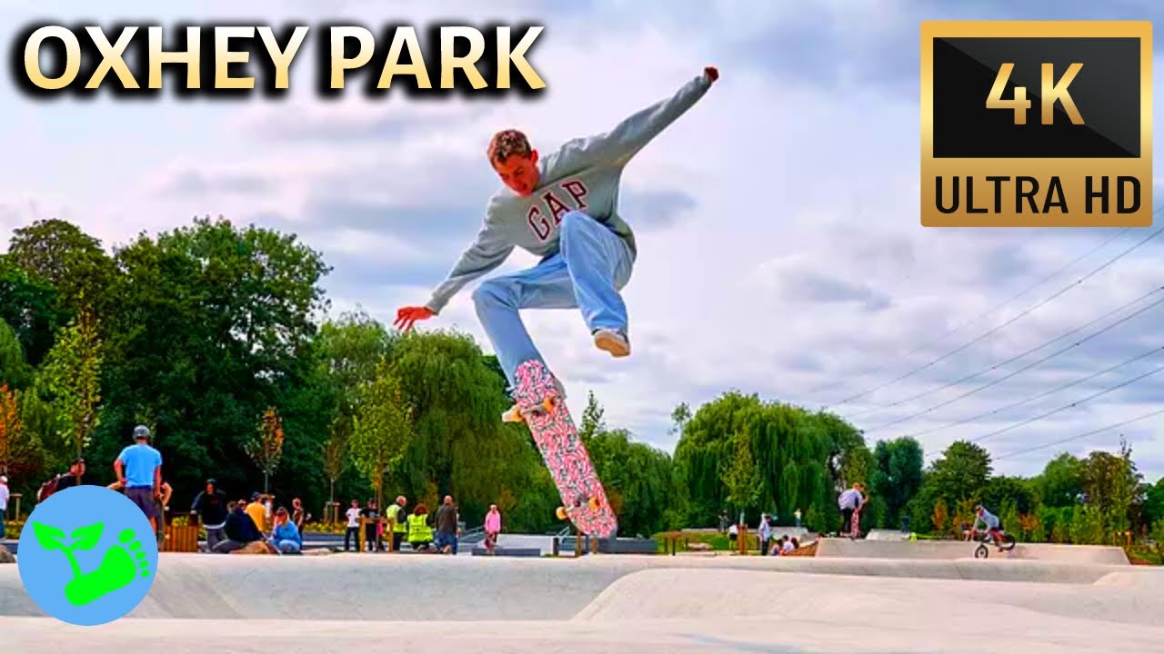 Oxhey Park 4k Walk- UK's Best Skatepark?