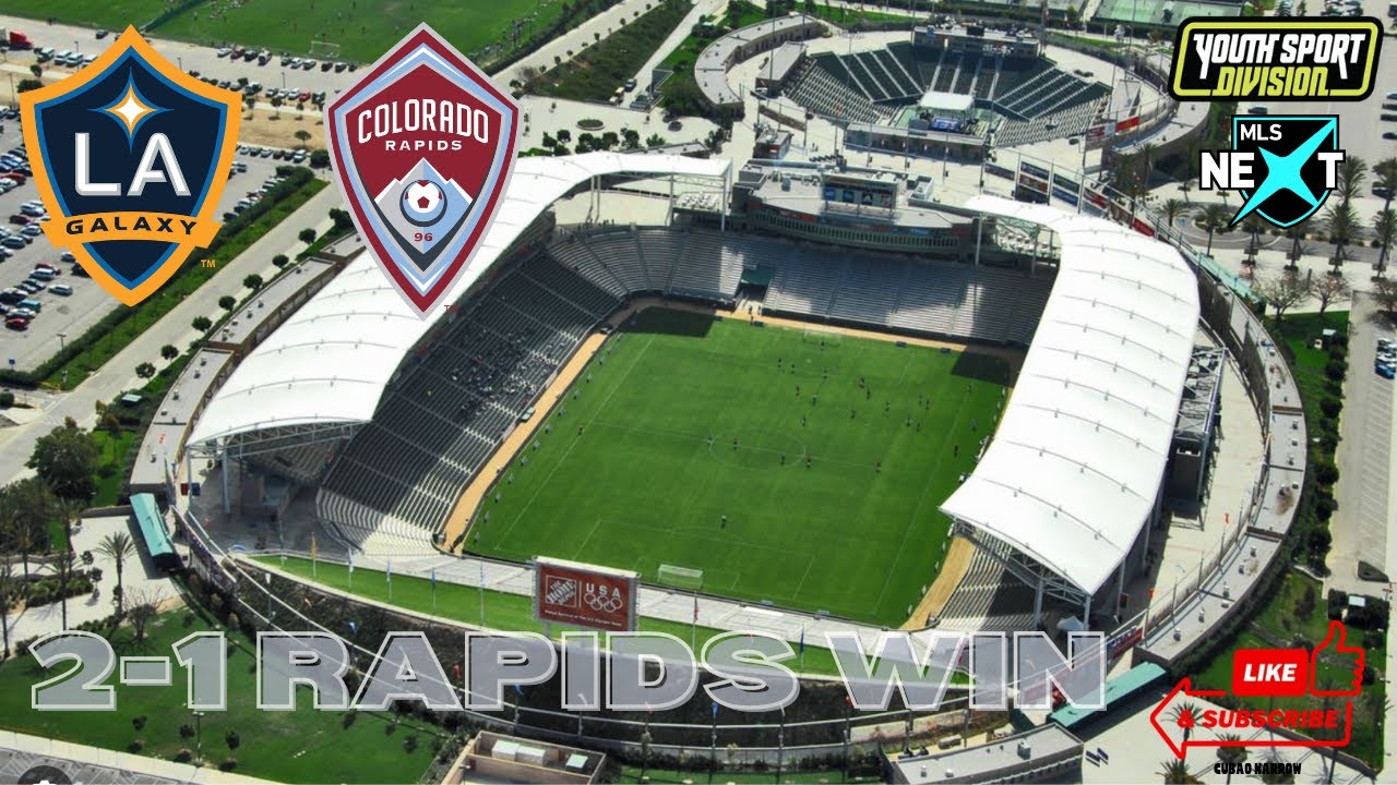 U17 MLS NEXT LA GALAXY ACADEMY HOST COLORADO RAPIDS , LATE PENALTY KICK PUTS RAPIDS AHEAD 2-1TO WIN.
