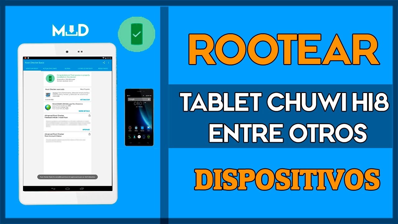 ✔ROOTEAR Mi Tablet Chuwi HI8 Android Entre Otros - CELULARES