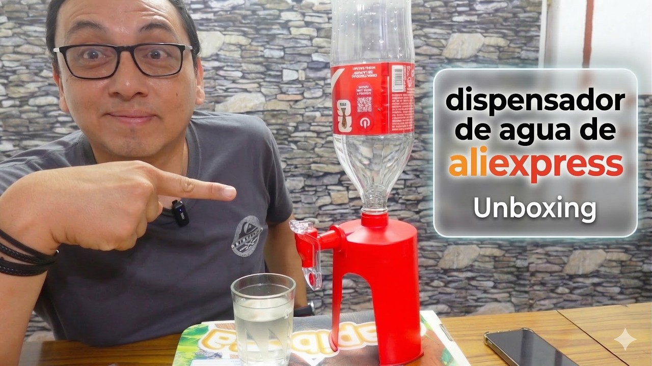Puse a prueba el dispensador de agua más barato de AliExpress