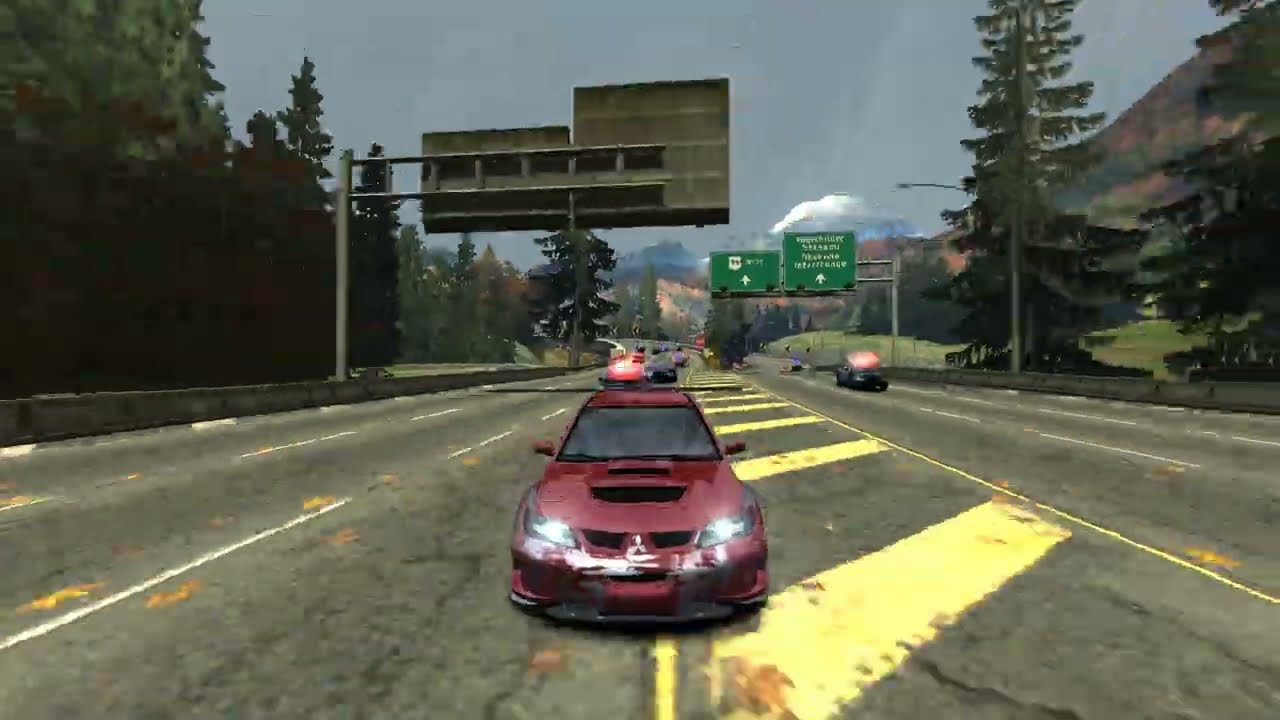 Need for Speed Most Wanted Lancer EVO vs Police