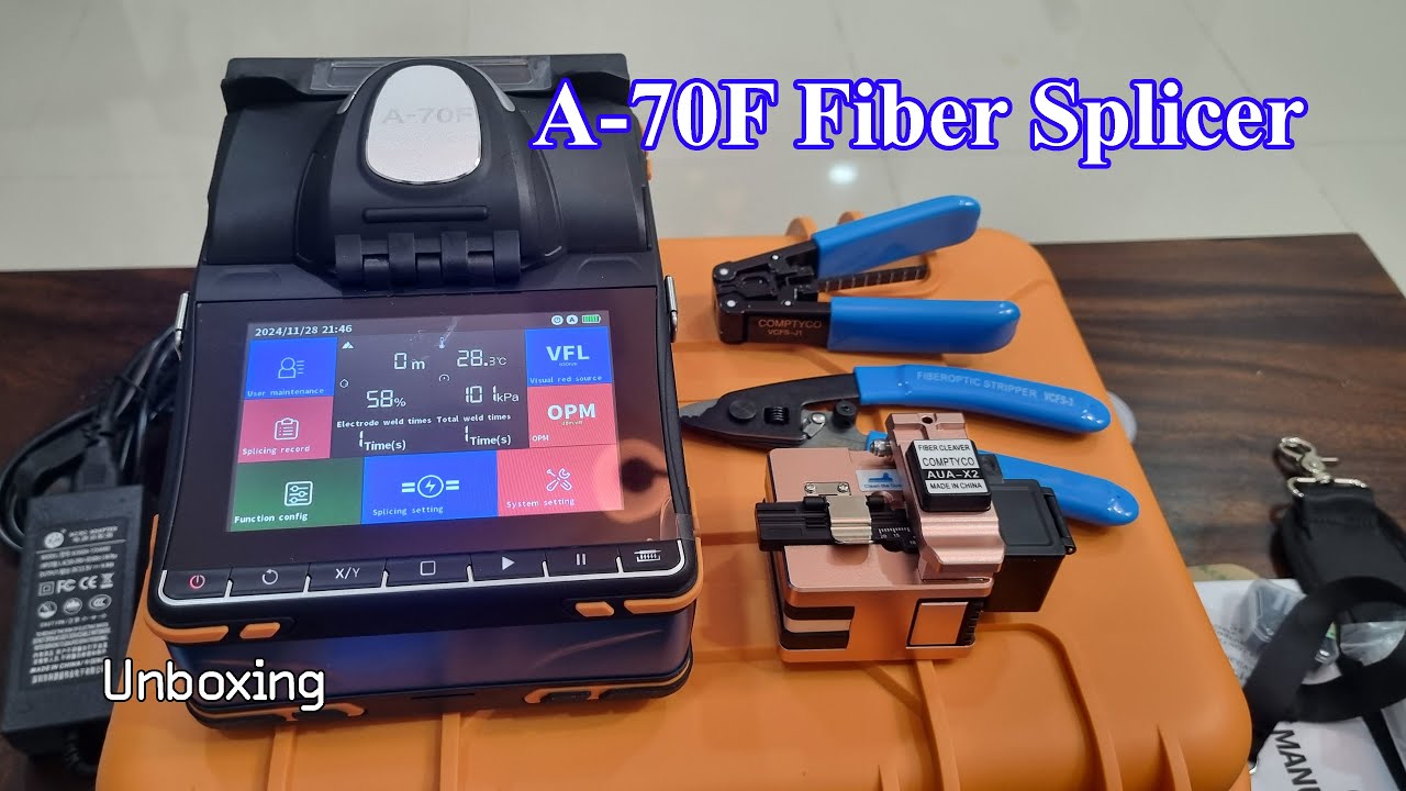 A-70F Fiber Splicer, Unboxing and welding tested
