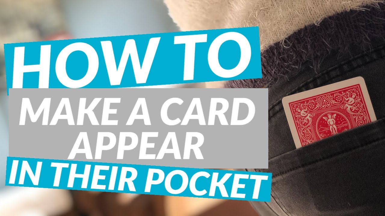 HOW TO: MAKE A CARD APPEAR IN THEIR POCKET!! - Plus DECK GIVEAWAY