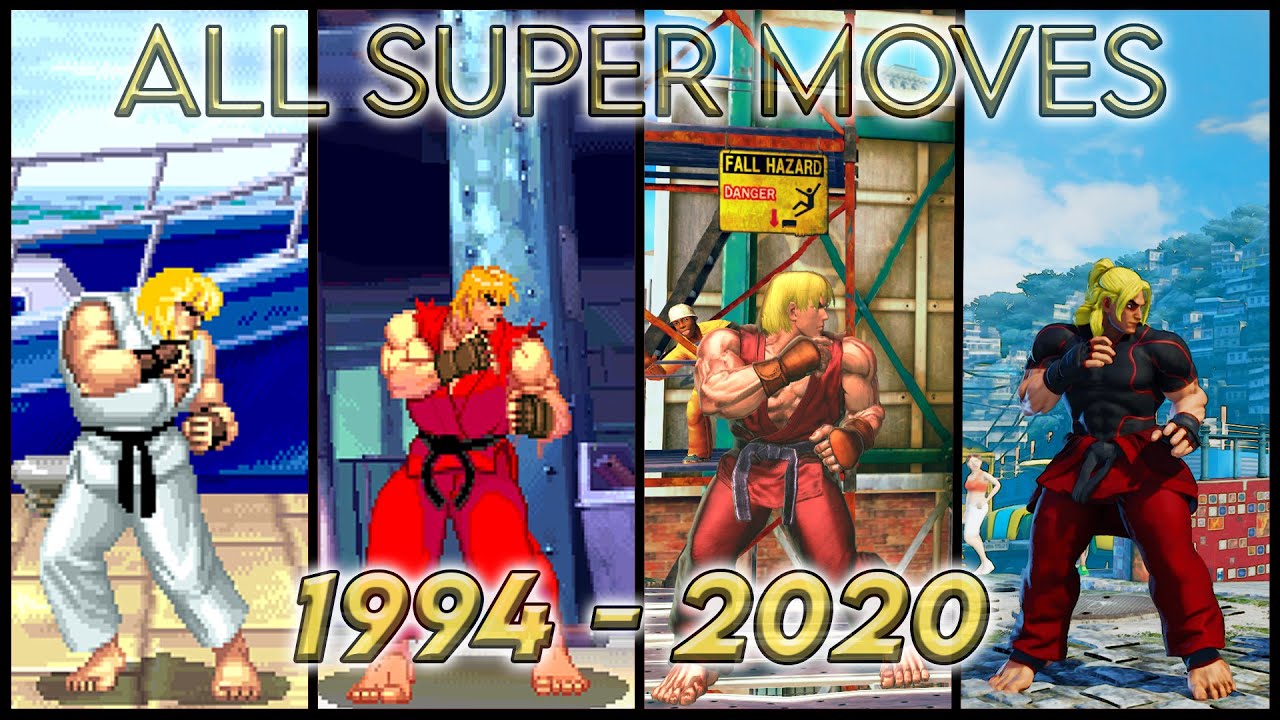All Super Moves of Ken 1994 - 2020 Evolution