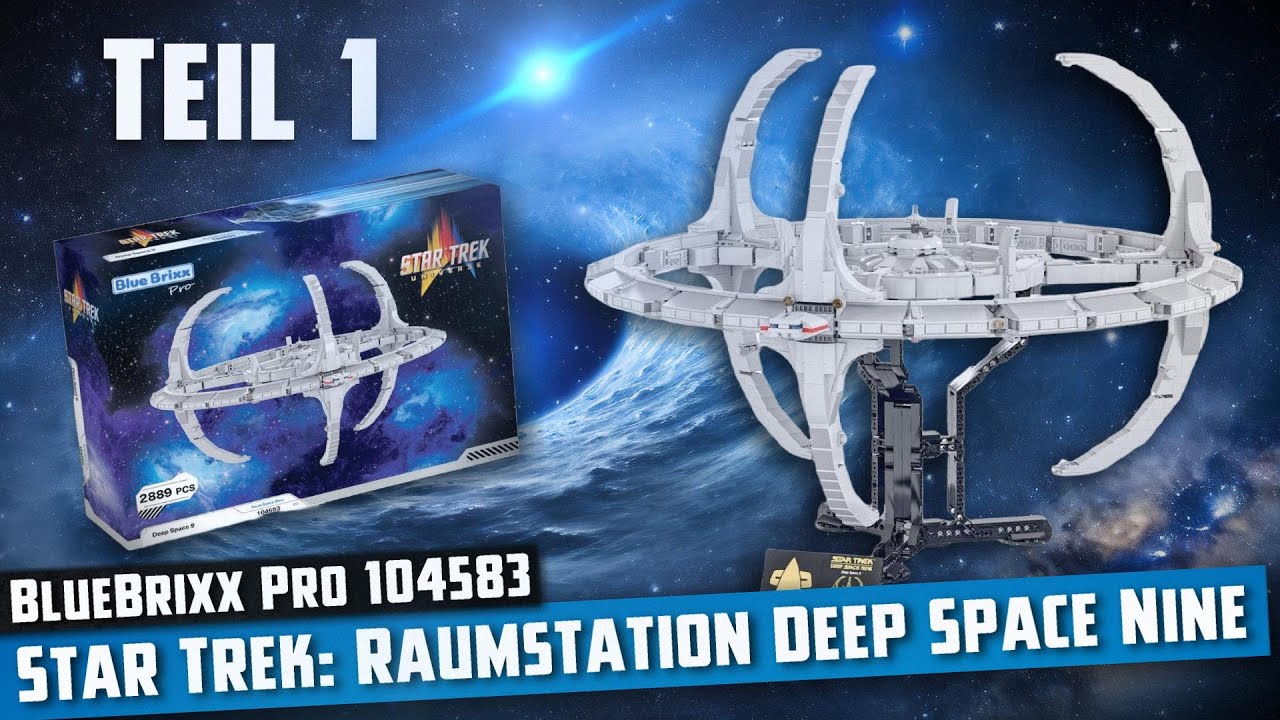 BlueBrixx Pro 104583 - Star Trek: Raumstation Deep Space Nine (2022) | Aufbau - Live-Bauen #1