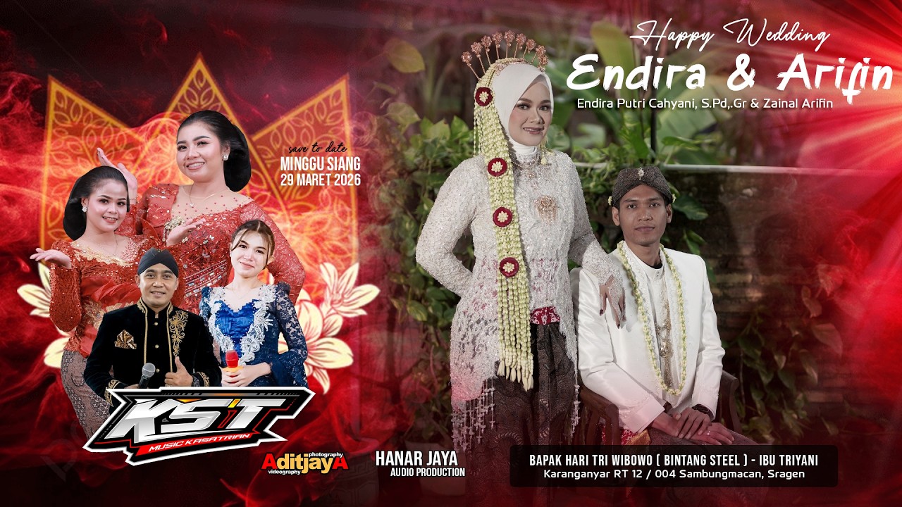Live KST Music wedding ENDIRA & ARIFIN | Hanar Jaya Audio | Aditjaya Pictures | Sambungmcan 29/03/26