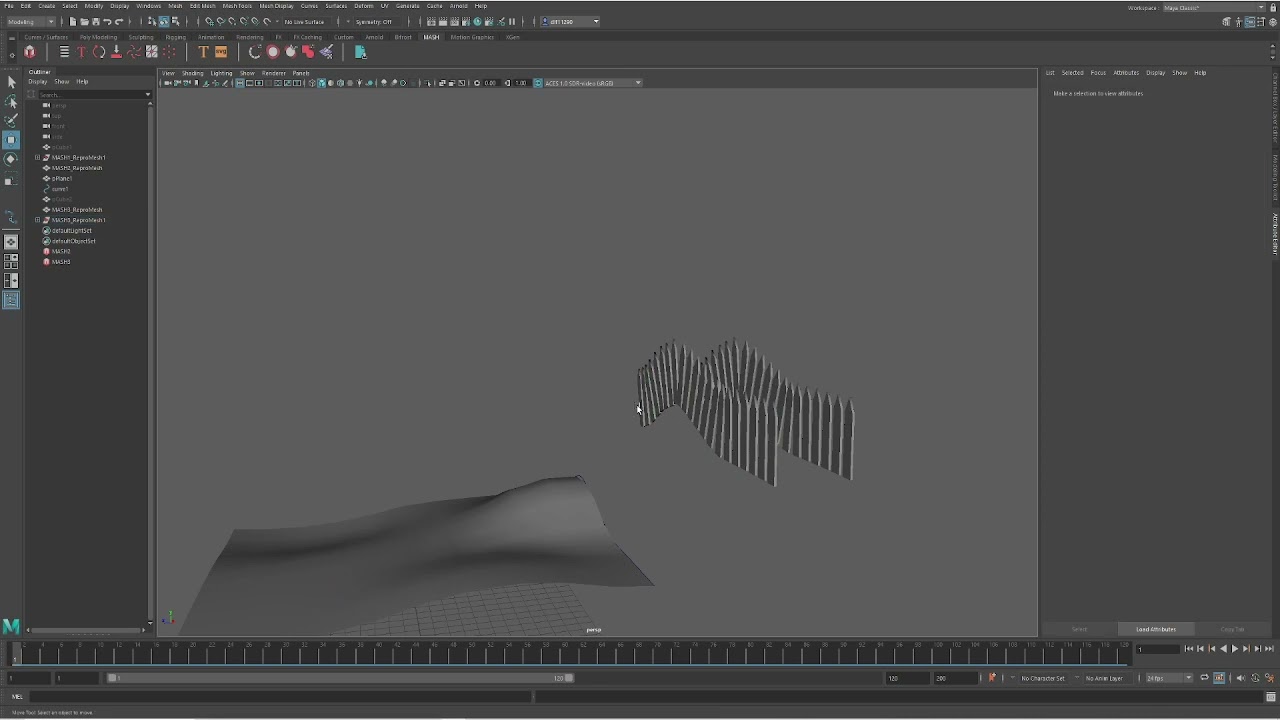 Fence along a curve with MASH