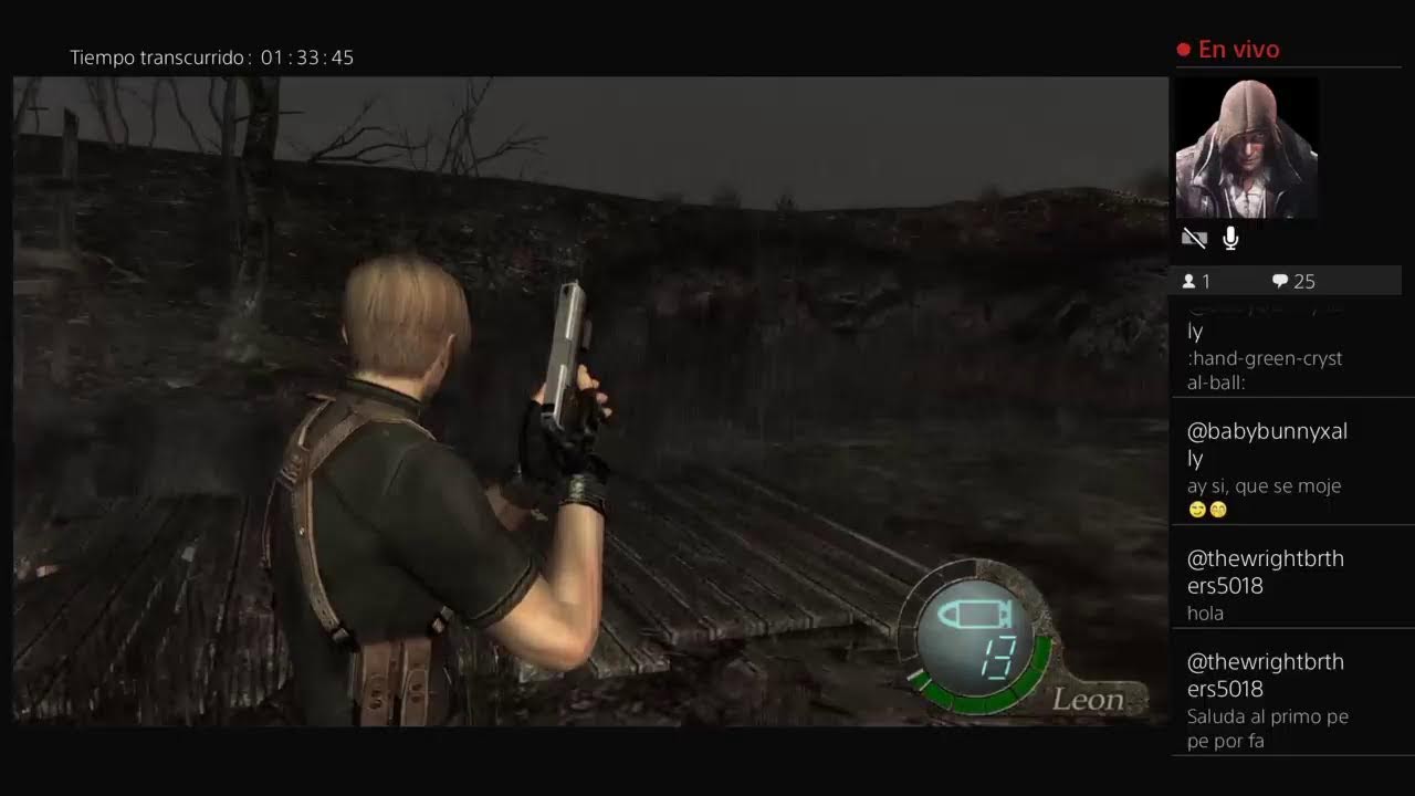 Directito jugando Resident Evil 4