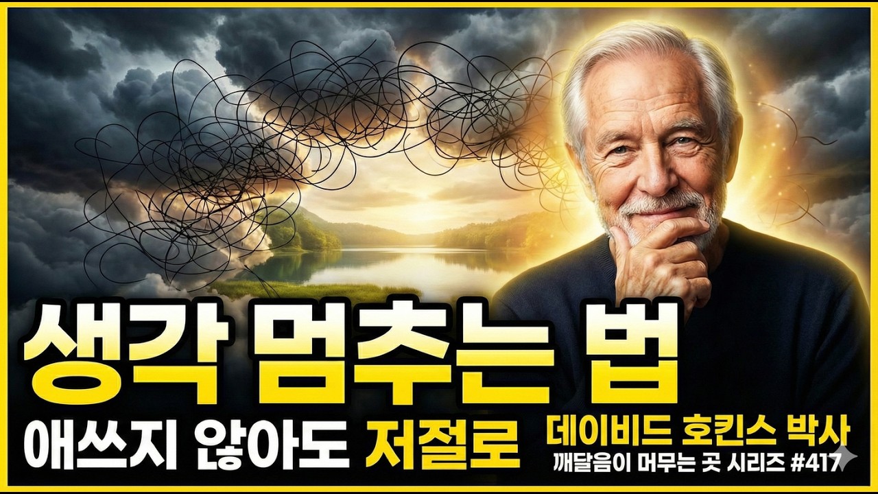머릿속이 시끄러울 때 '이것' 하나만 기억하세요 (데이비드 호킨스)