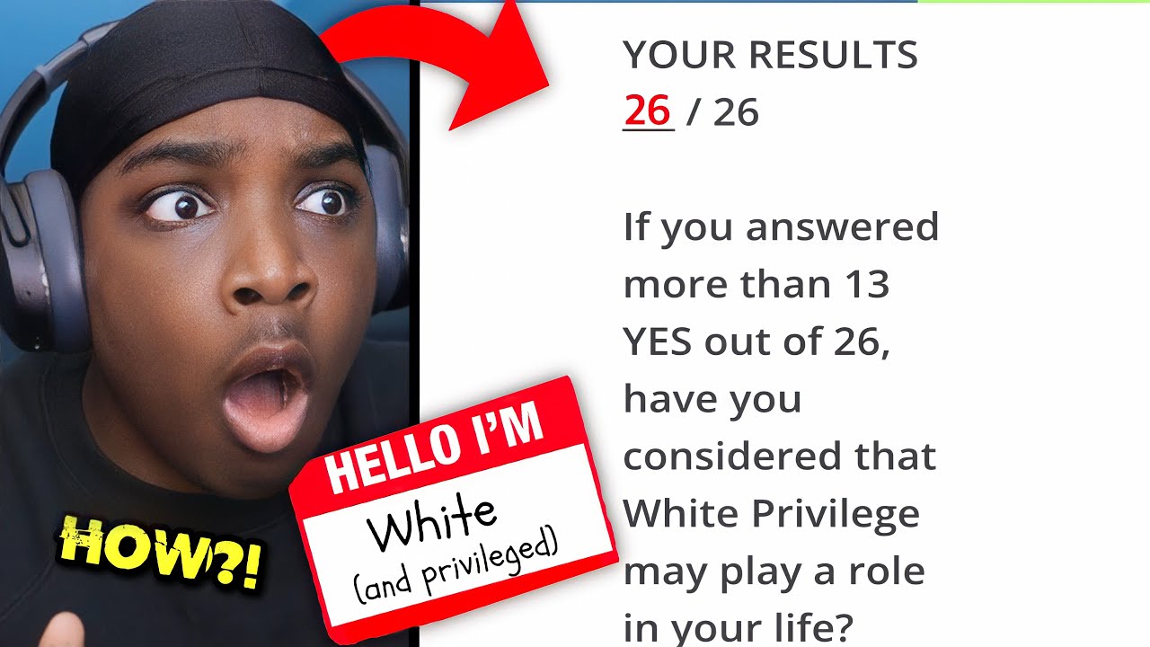 College Student Takes WHITE PRIVILEGE Test And Is SHOCKED With Results