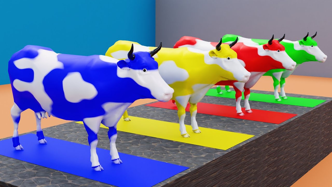 Cows Guess The Right Door ESCAPE ROOM CHALLENGE Animals Battle Game 001