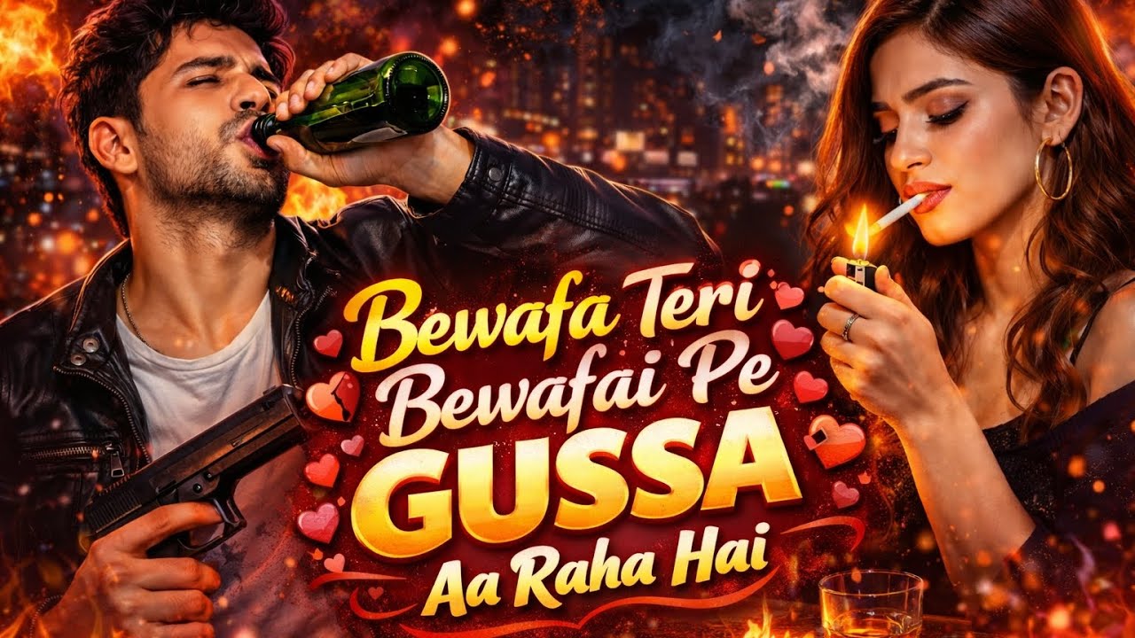 Bewafa Teri Bewafai Pe Gussa Aa Raha Hai 💔 | Sad Attitude Breakup Song | Heart Touching
