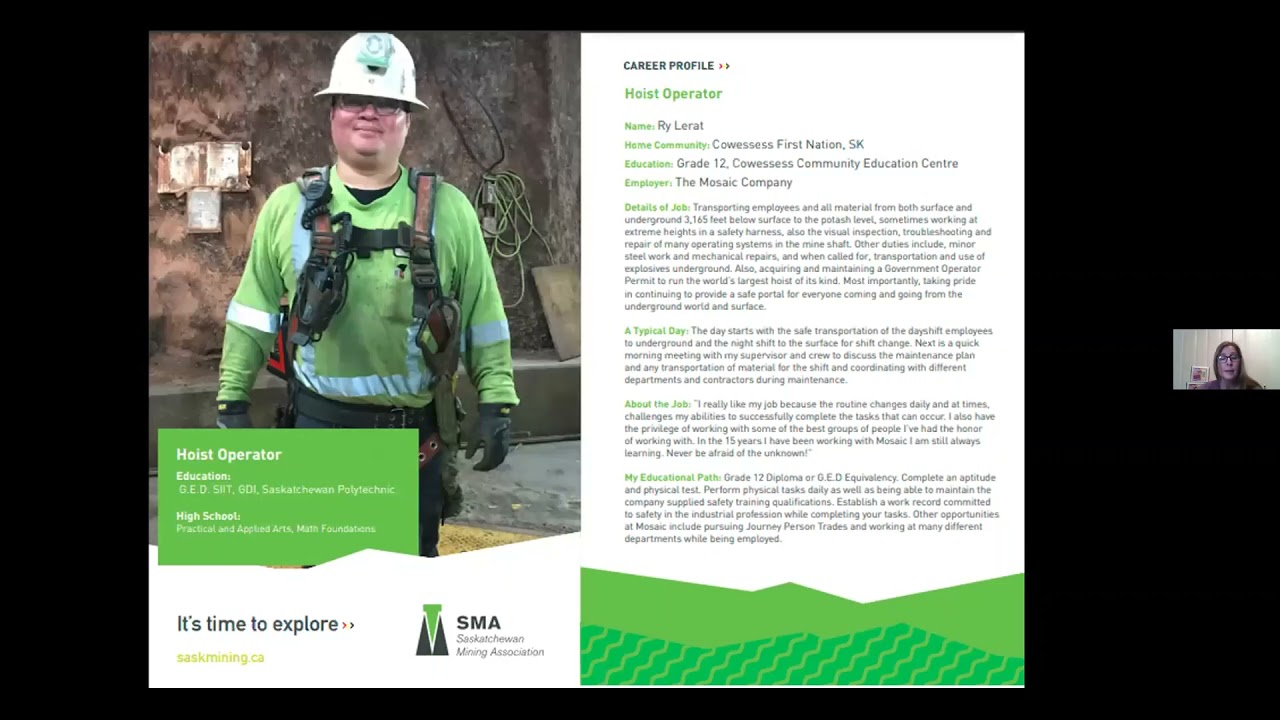 Northern SK Virtual Career Fair May 12, 2021 - Saskatchewan Mining Association