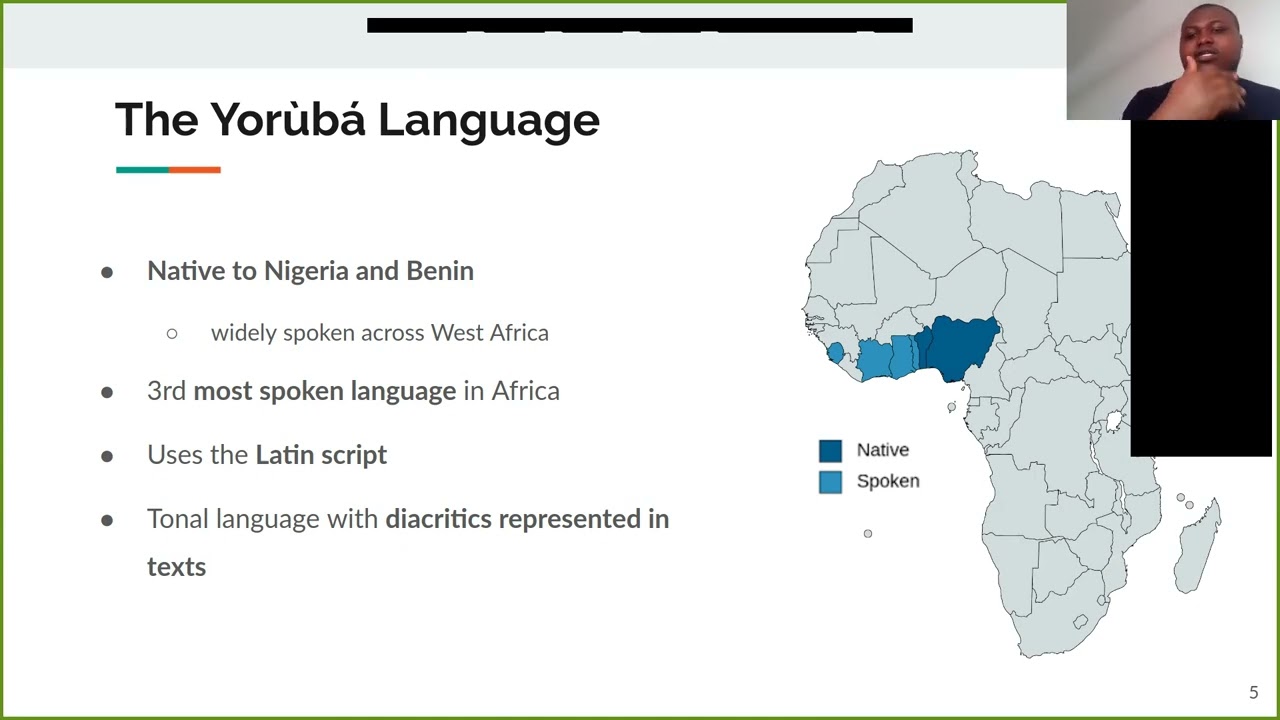 Digital Indaba: Yorùbá NLP and Machine Learning