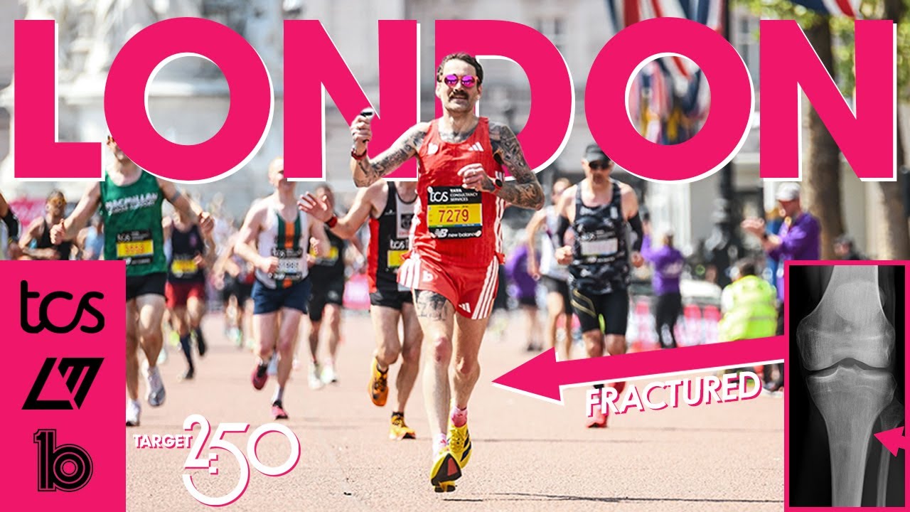 I Ran A 2:53 Marathon On A Broken Leg! - Target 2:50 - London Marathon 2025 - Race Day