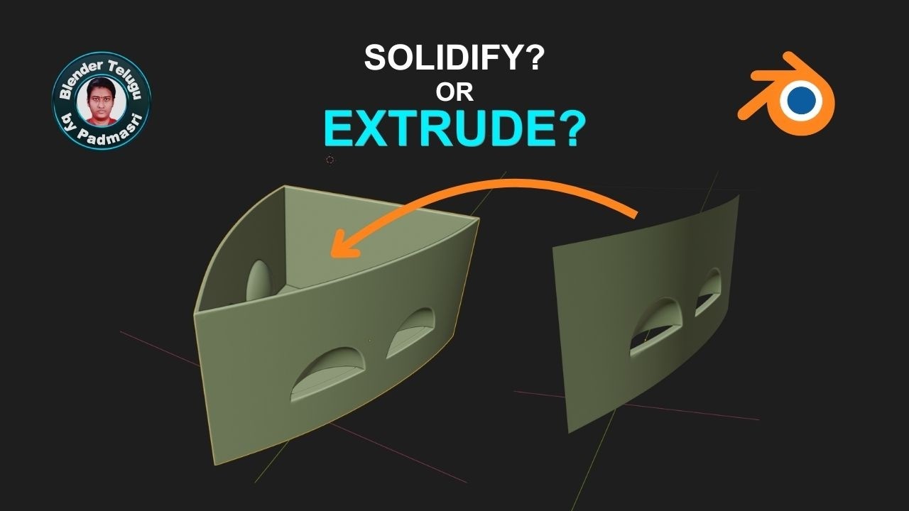 Iron Box Bottom Modelling (Part 6) | Fill and Extrude for Thickness | Padmasri's Blender Tutorial