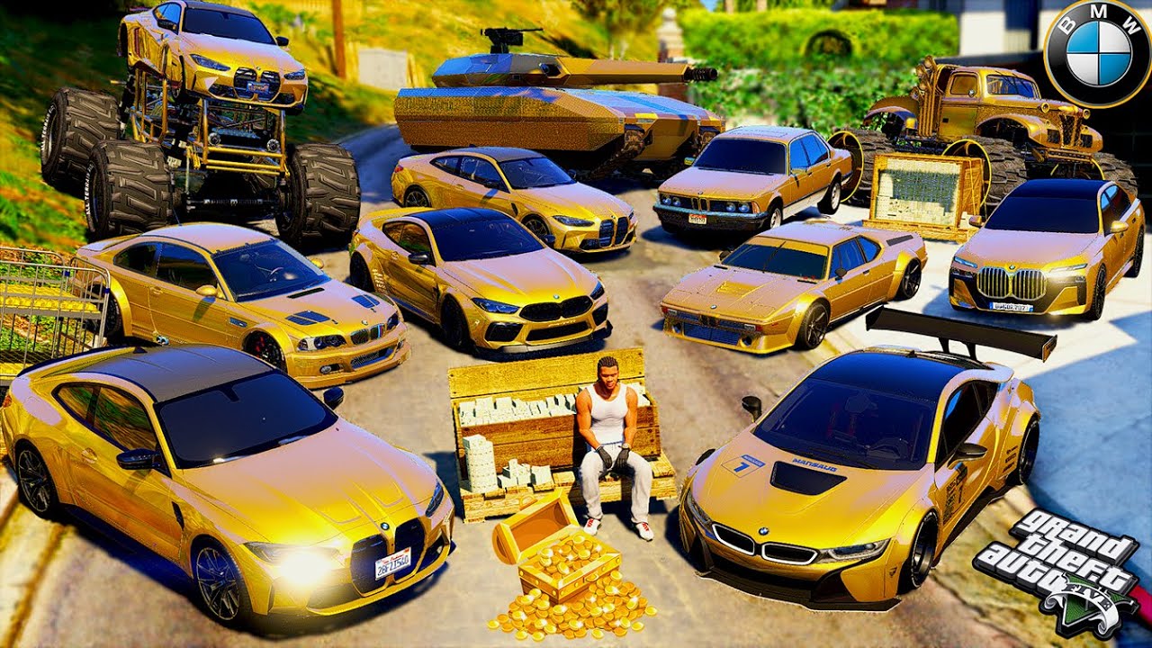 Franklin Steal Billionaire BMW Golden Cars
