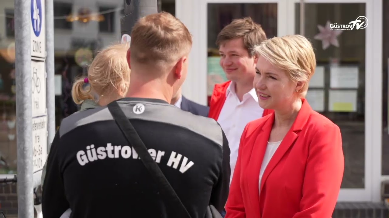 Manuela Schwesig zu Gast auf dem Pferdemarkt in Güstrow