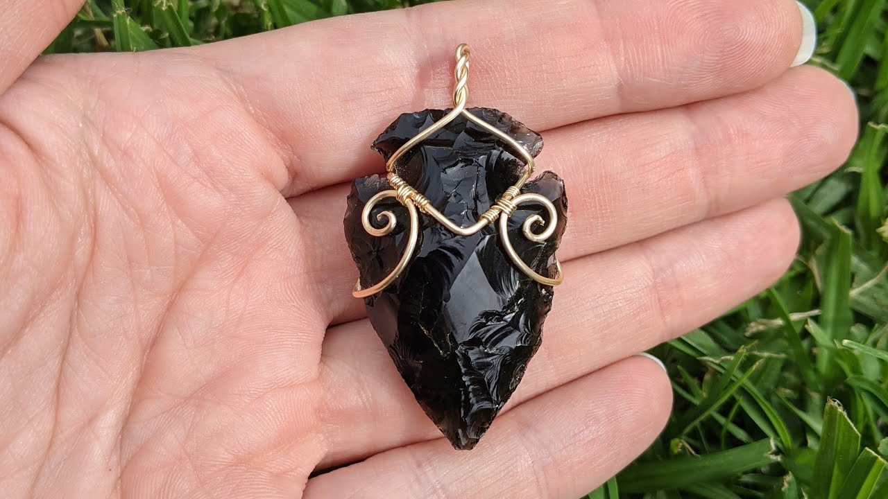 Arrowhead Wire Wrapped Pendant Tutorial with Round Wire