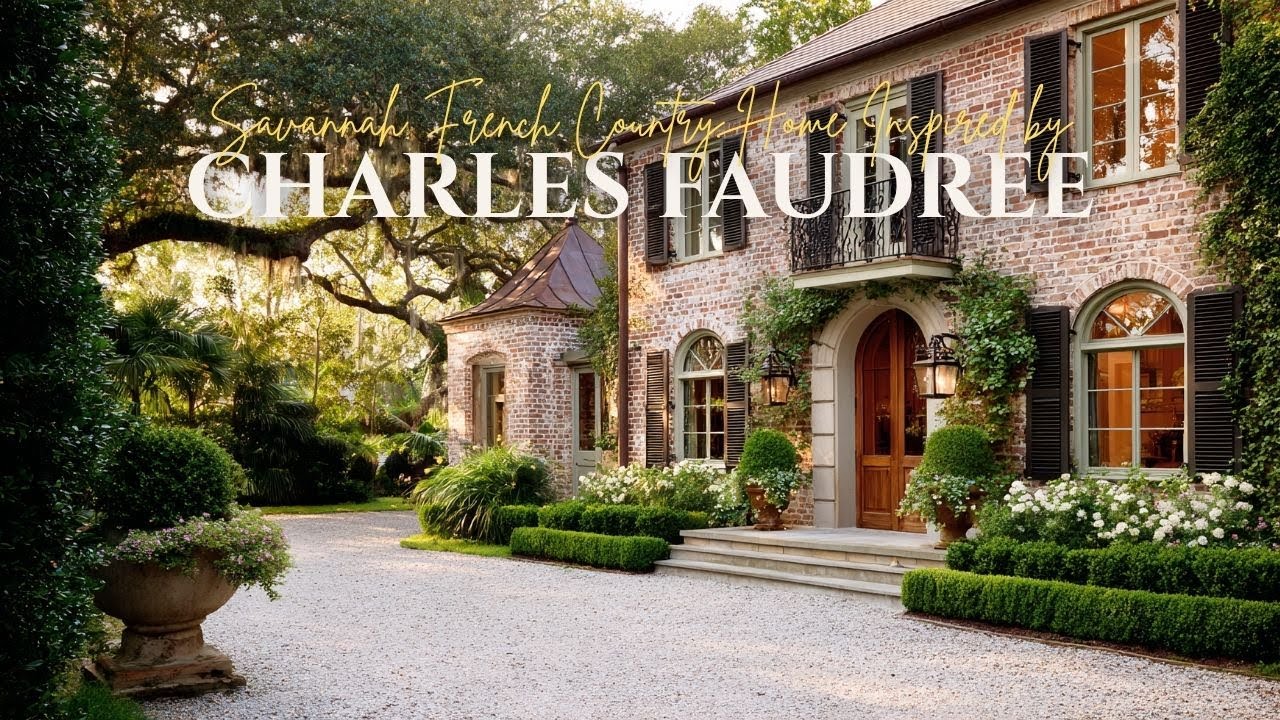 Savannah French Country Home Inspired by Charles Faudree’s Timeless Rustic Elegance
