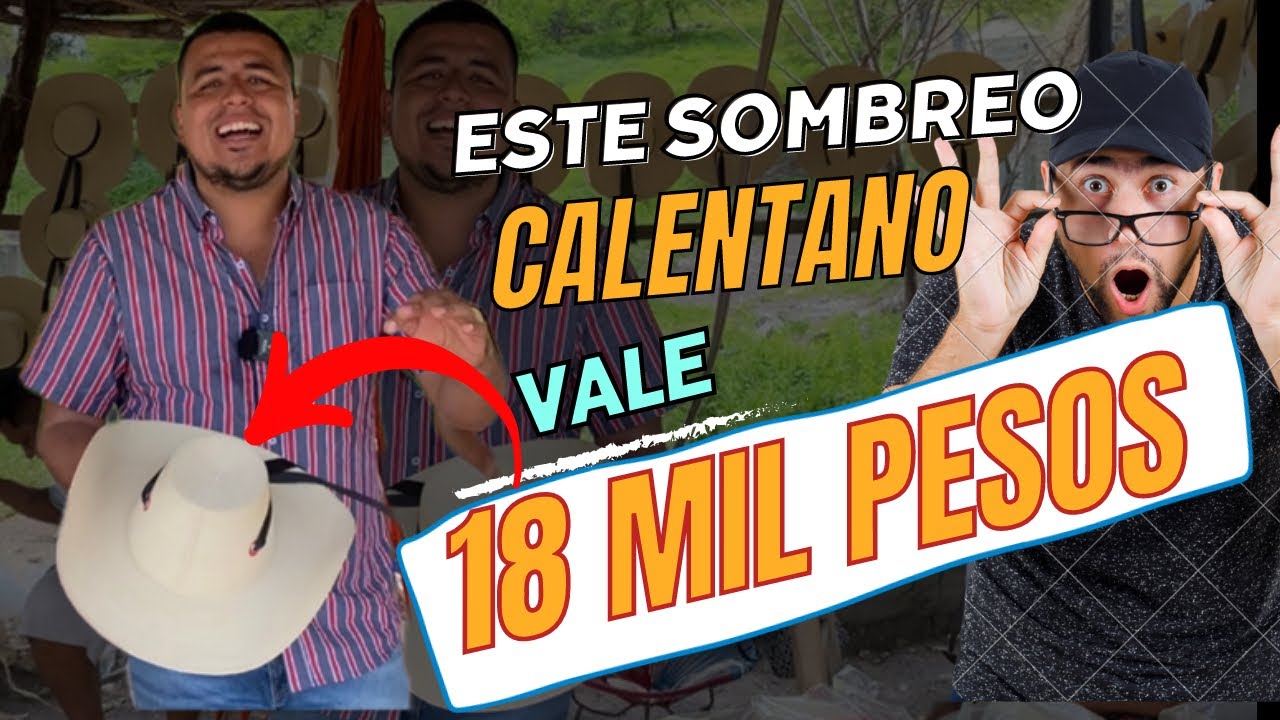El sombrero Calentano que vale 18 mil pesos, hecho en Morelita Guerrero