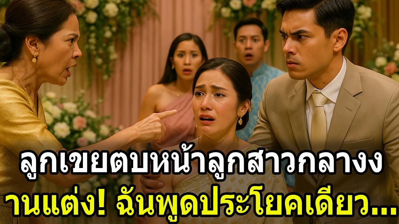 ลูกเขยตบหน้าลูกสาวกลางงานแต่ง! ฉันพูดประโยคเดียว...ทั้งตระกูลฝั่งนั้นไม่กล้ามองหน้าอีกเลย