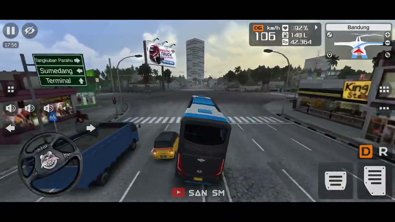 Wisata ke Tangkuban Perahu Bandung || Bus Simulator Indonesia