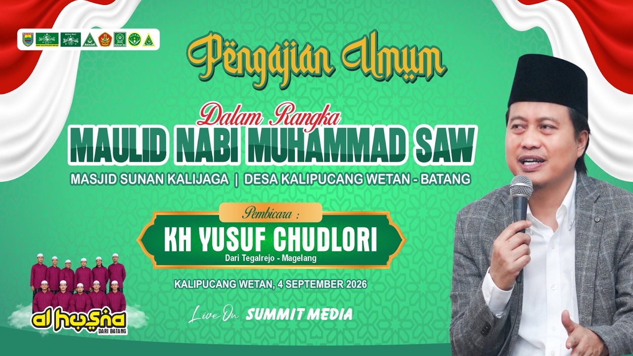 🟡 LIVE PENGAJIAN KH YUSUF CHUDLORI DI MASJID SUNAN KALIJAGA KALIPUCANG WETAN