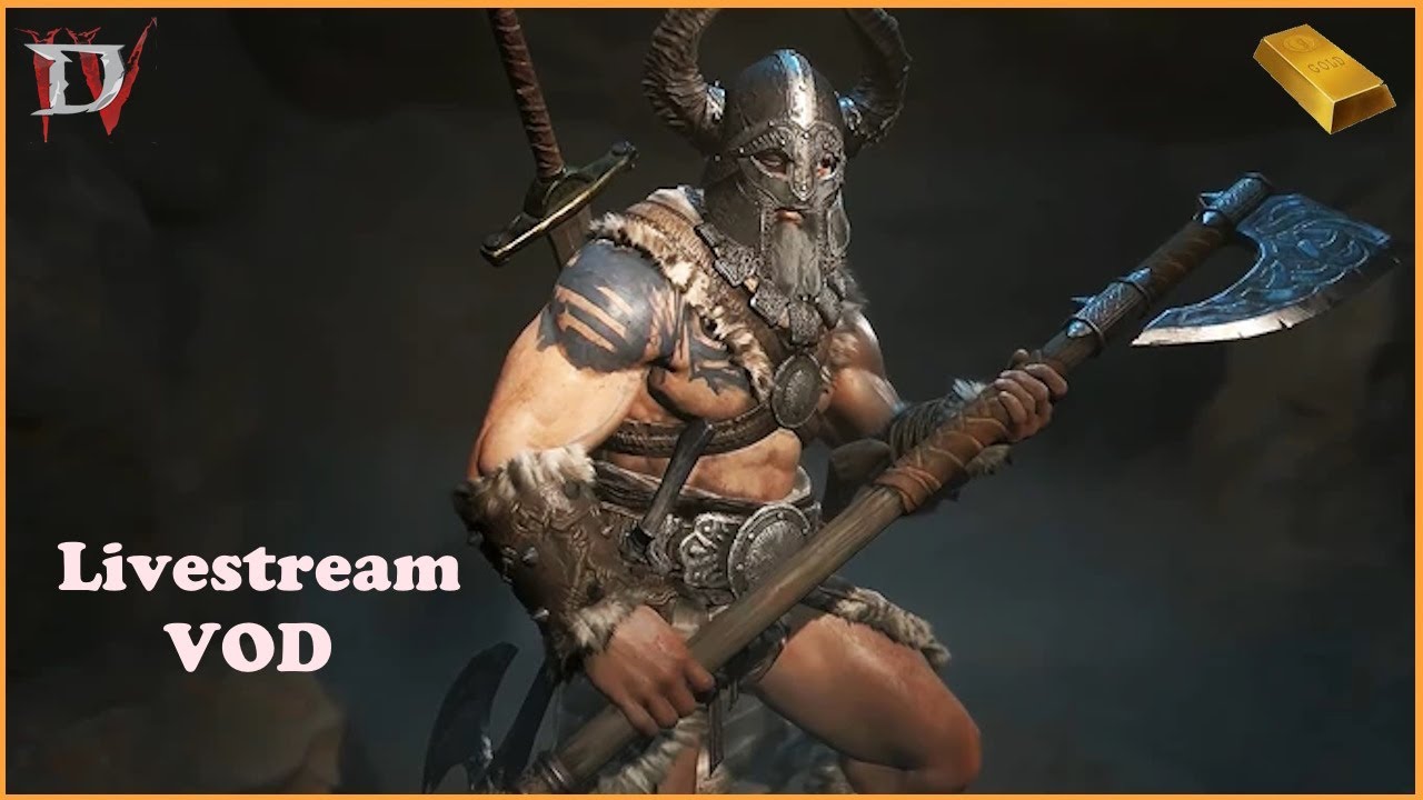 Diablo 4 Livestream VOD Day 012: WT3 HOTA BARB Level & Build Guide, Gaming Talk - twitch.tv/kaligold
