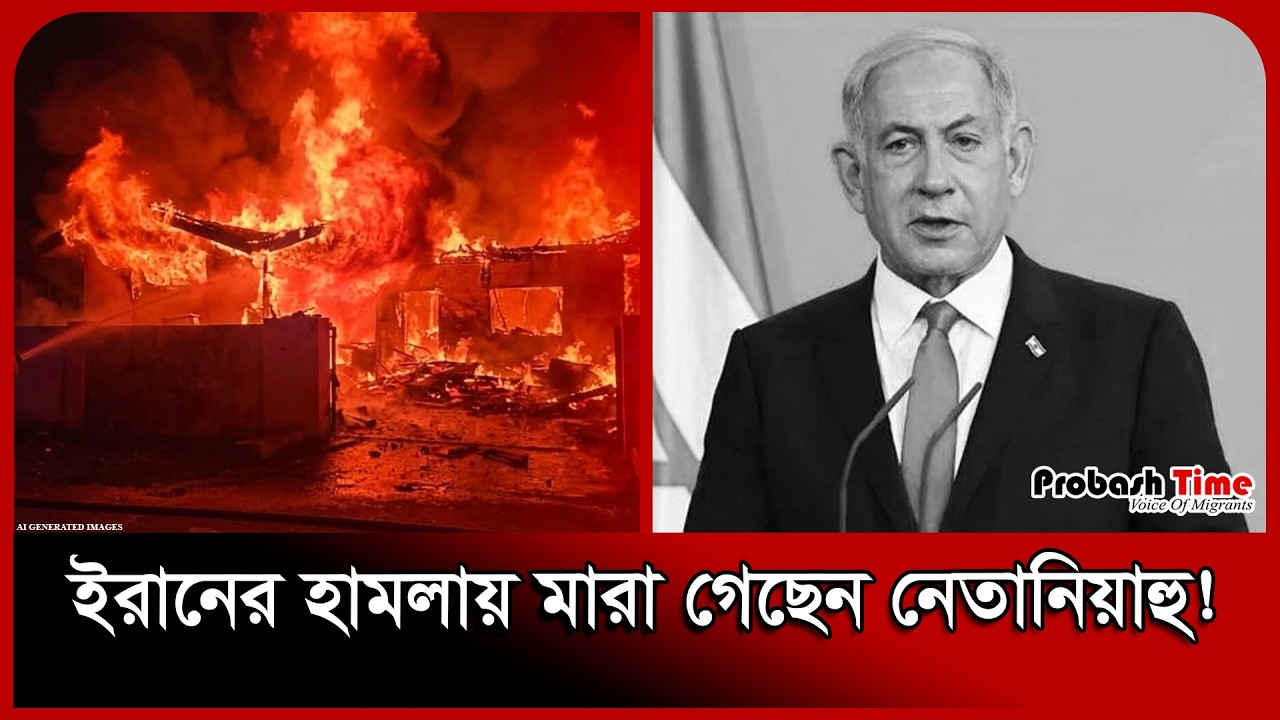 ইরানের হা/মলায় মা/রা গেছেন নেতানিয়াহু! Netanyahu । Iran I/sr/ael War । Probash Time