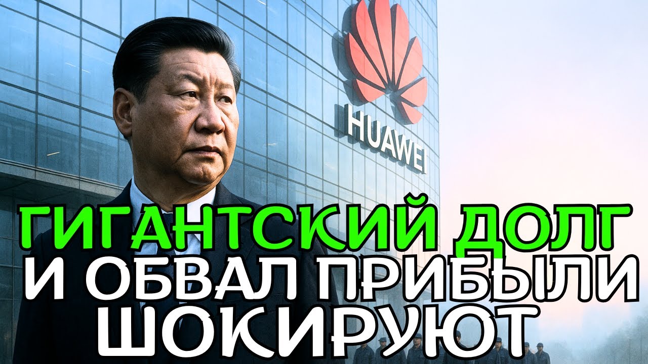 Долг Huawei превысил $100 млрд, прибыль упала на 32%; крах Evergrande технологической отрасли!