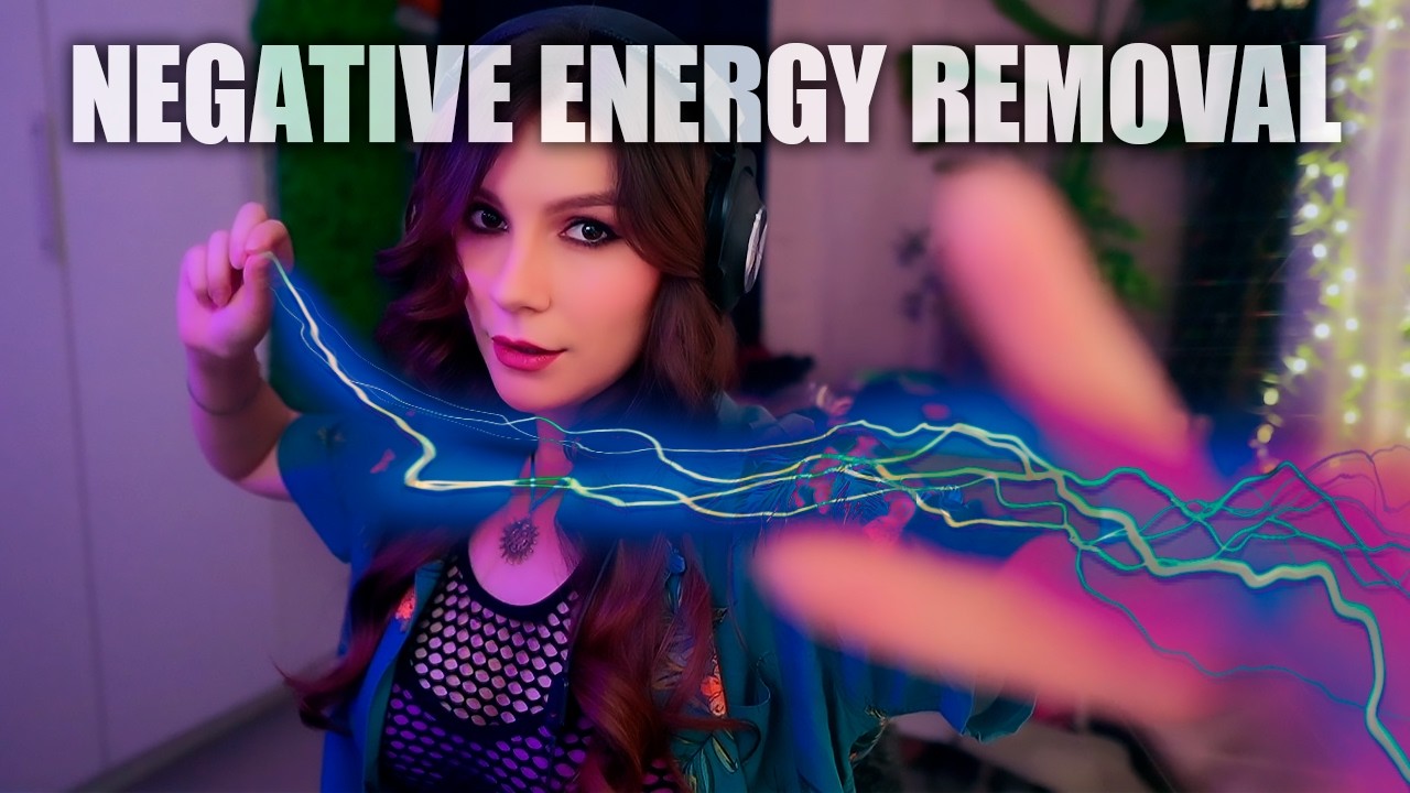 ASMR Removing Your Negative Energy 💎 Tongue Fluttering and Breathing, No Talking