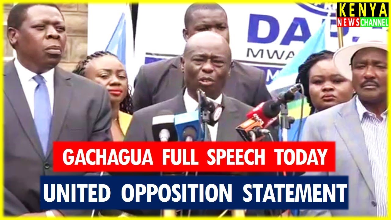 Gachagua EXPLOSIVE speech today with United Opposition Leaders Kalonzo - Listen what he told Ruto