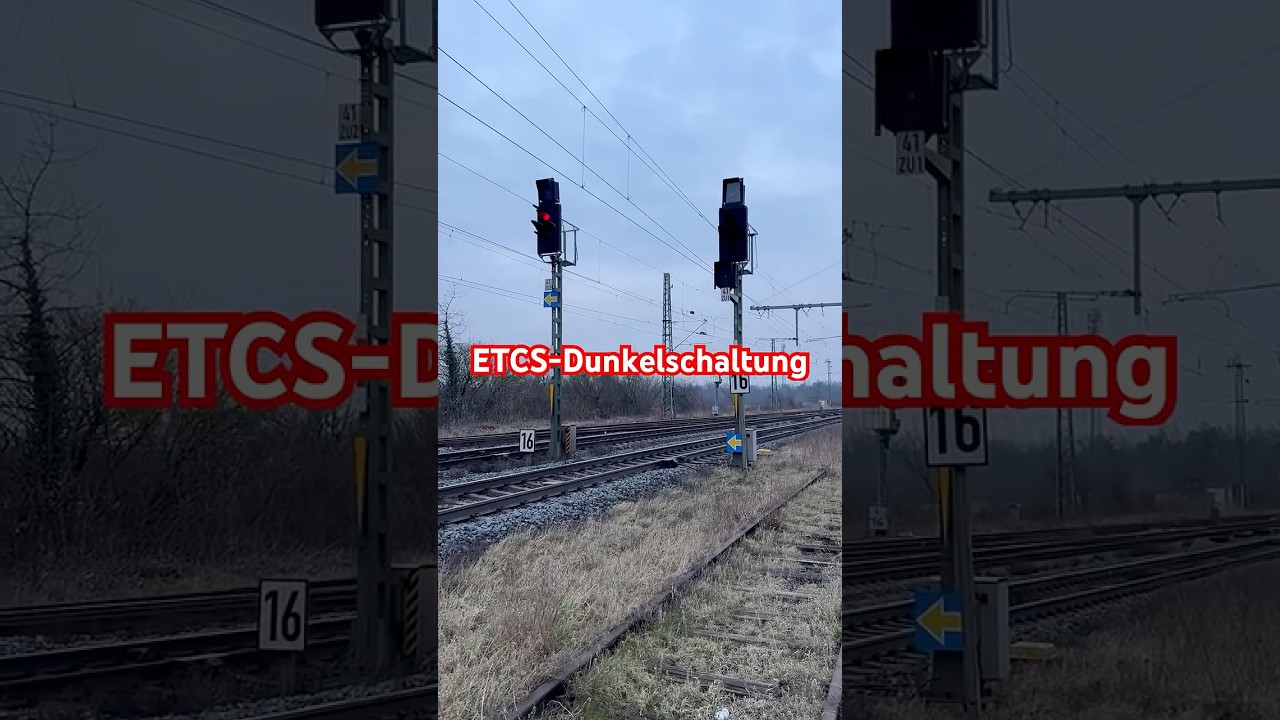 ETCS-Dunkelschaltung #trainspotting #railway #signal #etcs