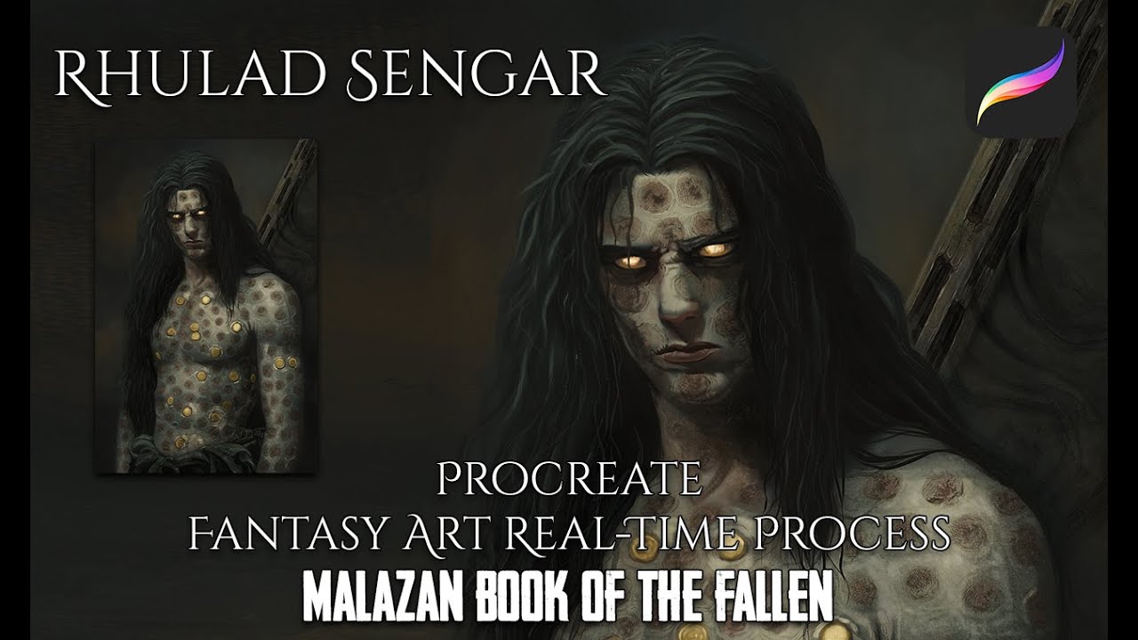 Rhulad Sengar | Malazan Book of the Fallen | Procreate Timelaps Painting