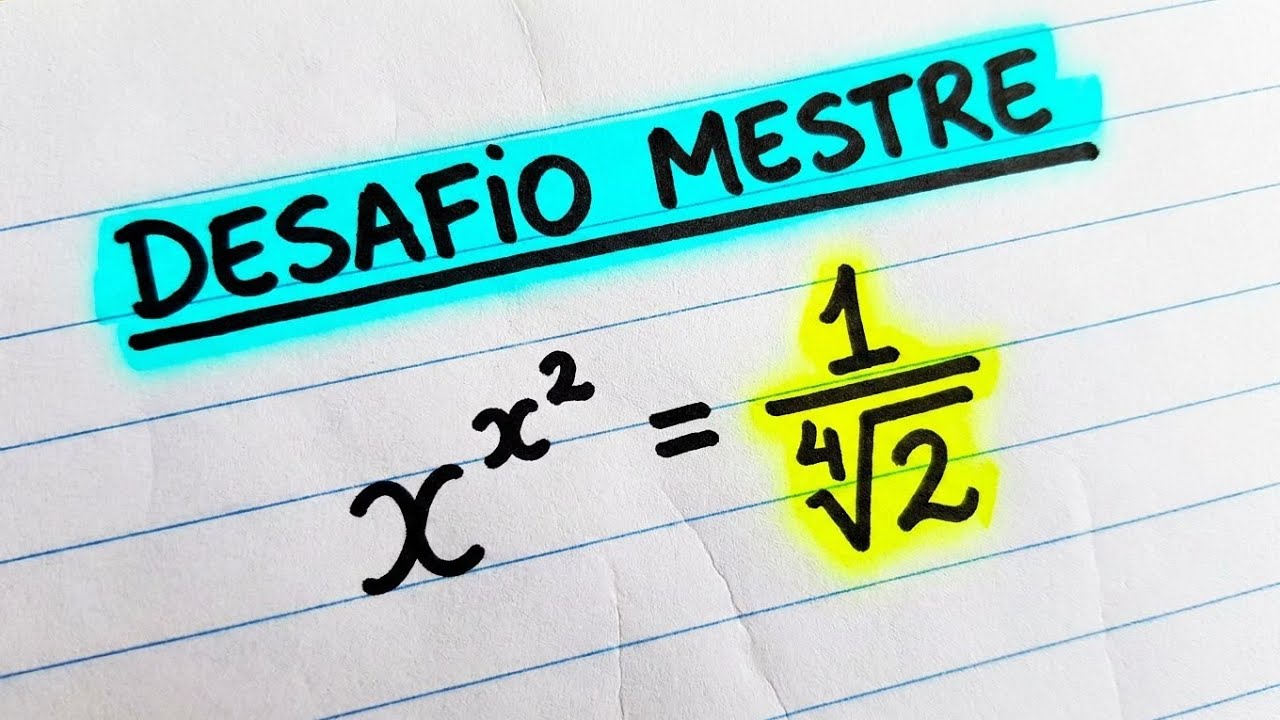 Equação Exponencial: Tem que Pensar Fora da Caixa pra Resolver
