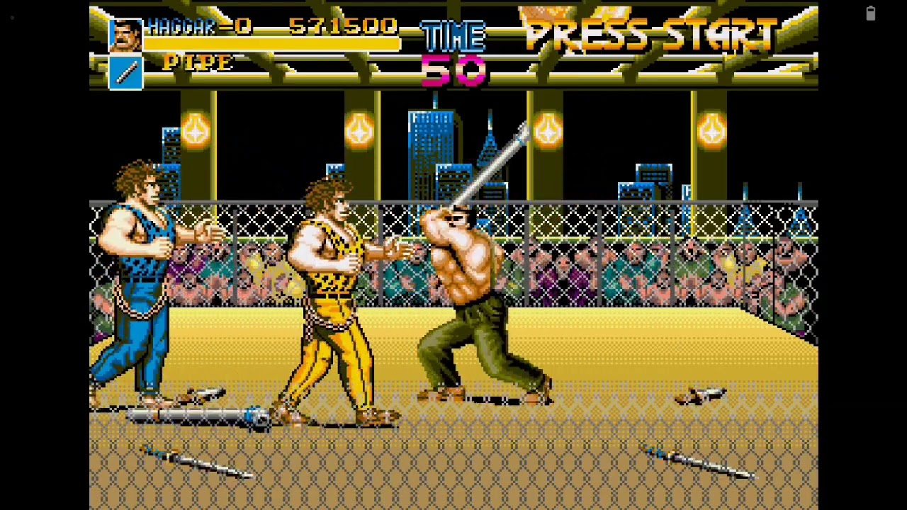 Final fight MD 0,92b Megadrive homebrew France Europe longplay @cednationalbrut partie 3