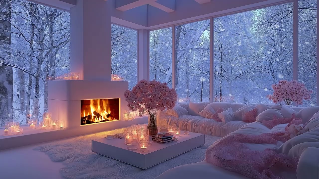 🔥🎹 Relaxing Piano & Fireplace Ambience | Gentle Piano Music & Crackling Fire for Study & Calm Focu
