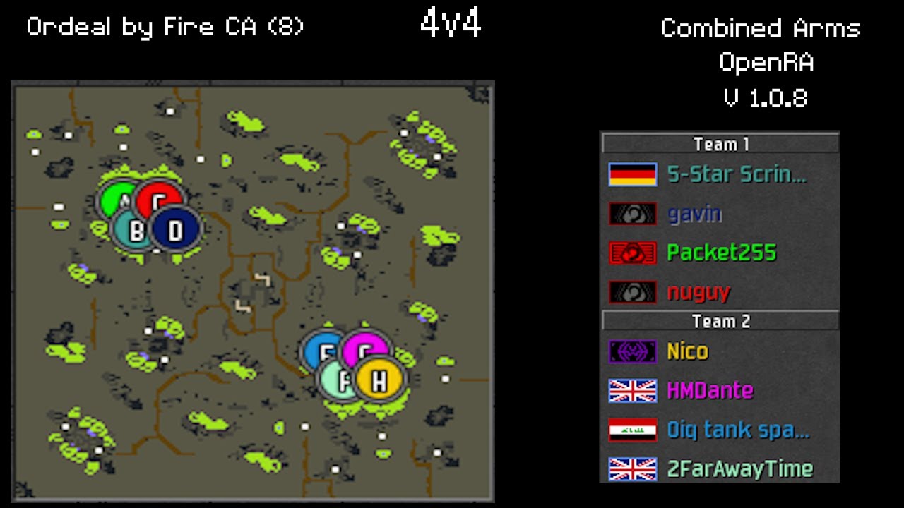 277# - Team game - 1 - 27/12/2025 - 4v4 - Combined Arms V1.0.8 (OpenRA)